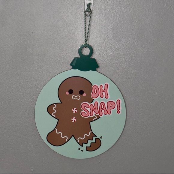 Target OH SNAP Gingerbread Man Ornament Hanging Wall Sign - Picture 2 of 10